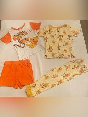 Disney Winnie the Pooh/Tigger Kids Pajama Set - 4 Pieces 🍯